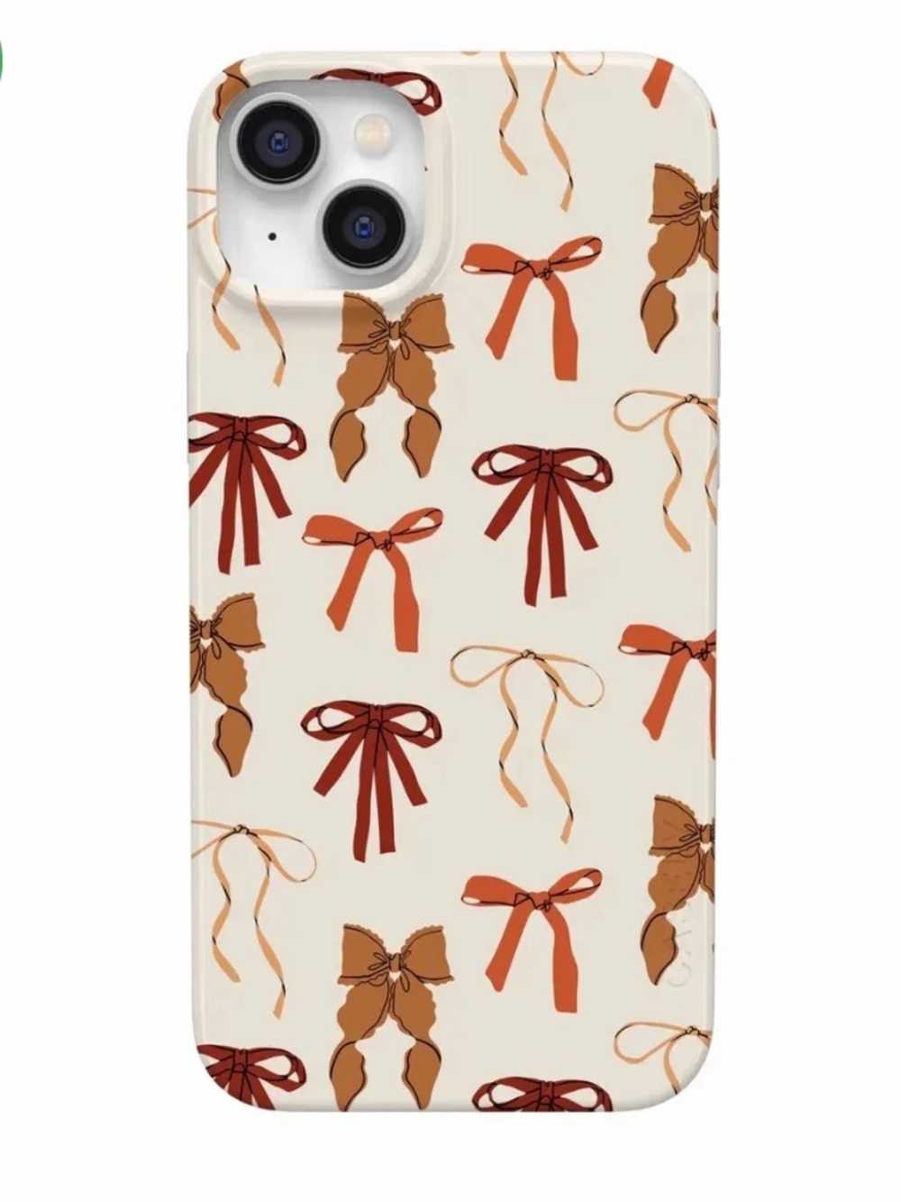 NWT - iPhone 14 Casely Fall Girlie Pumpkin Spice Bows Case